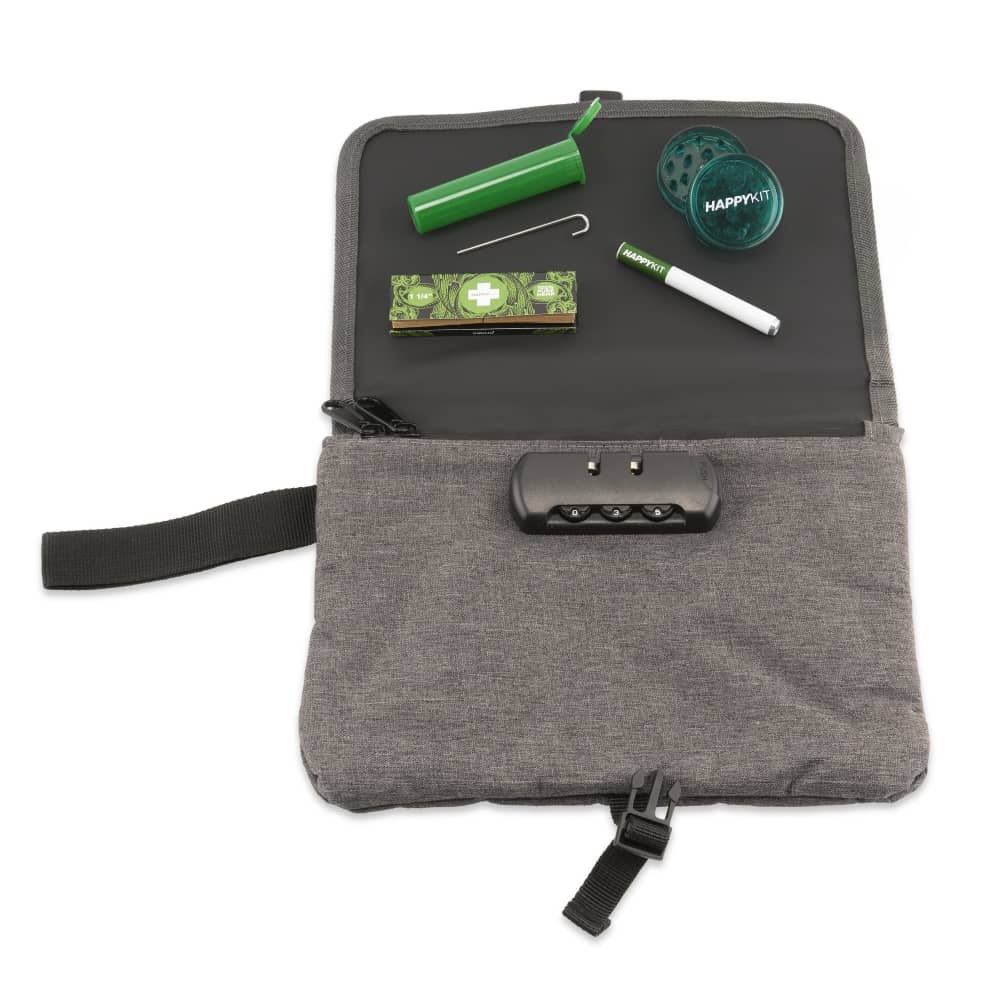 Buy Smell Proof Weed Bags & Stash Box with Lock - The Happy Kit